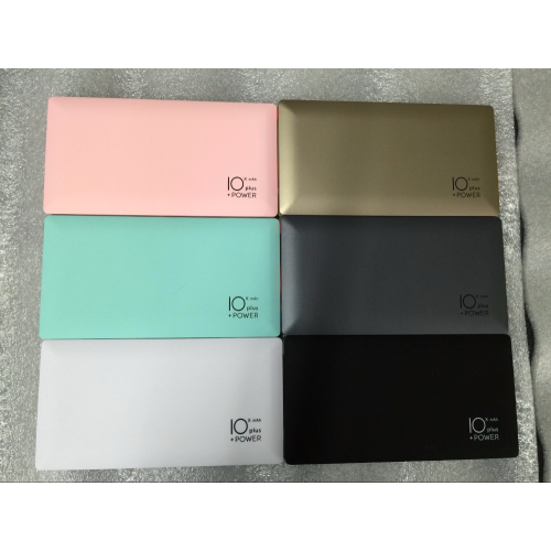 2017 newest power bank 10000mAh with 4 outputs and 2 built-in cables